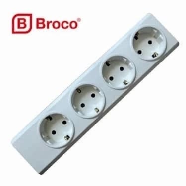 Stk Broco 5 lubang Stop Kontak Broco 4 Lubang