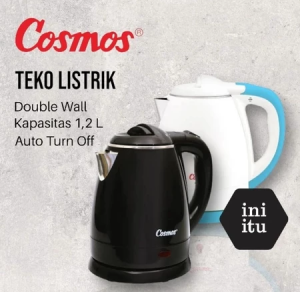 Cosmos  Ketel / Kettle / Teko Listrik Cosmos CTL 210B - Kapasitas 1.2 Liter